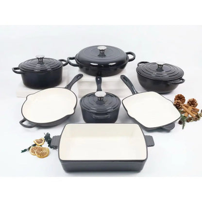 Multicolor Enamel Cooking Pot Casserole Set Cast Iron Cookware Set Induction Dutch Oven Casserole