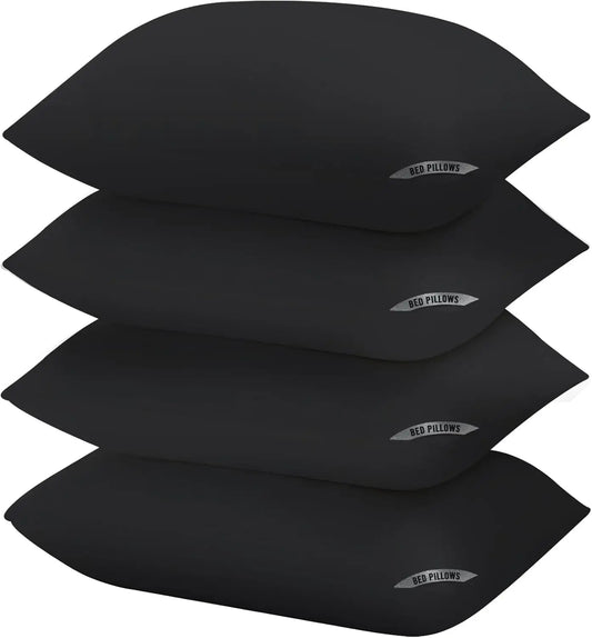 King Size Bed Pillows for Sleeping 4 Pack,Luxury Hotel Pillows,Comfortable and Supportive,Machine Washable,Suitable for Stomach