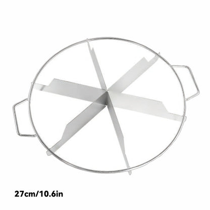 Cake Cutter Slicer Stainless Steel Pastry Portion Marker Pizza Pie Divider Even 4-10 Slices Cake Portioner Baking Tools Kitchen