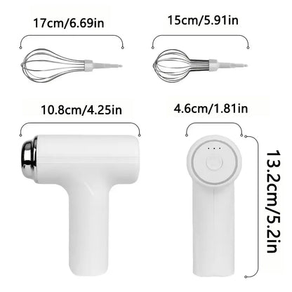 Electric Egg Beater Rechargeable Handheld Wireless Blender Mixer for Baking Cream Cakes Home Kitchen Tool 2026 New