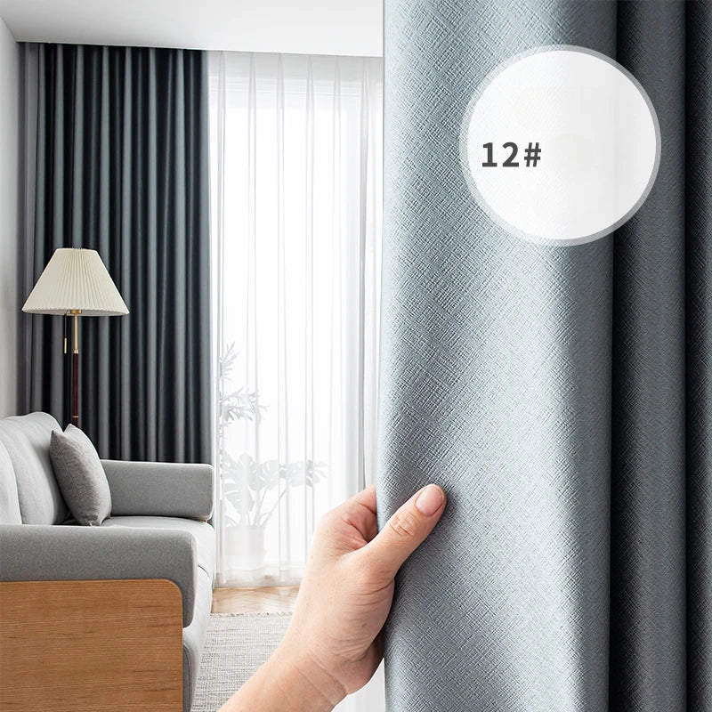 Modern Thermal Insulated Noise Reducing 100% Blackout Curtains for Bedroom Living Room Luxury Drapes Prague Style Custom Decor