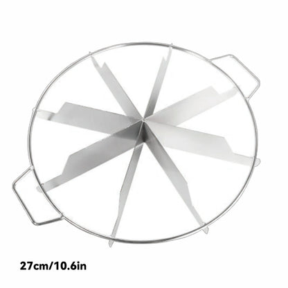 Cake Cutter Slicer Stainless Steel Pastry Portion Marker Pizza Pie Divider Even 4-10 Slices Cake Portioner Baking Tools Kitchen
