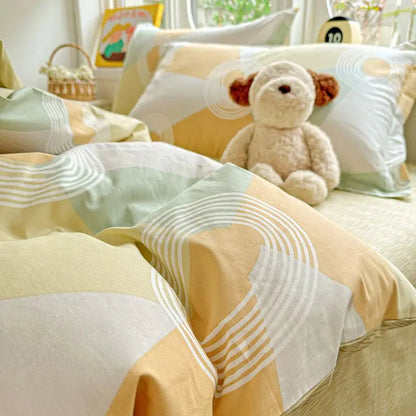 100% Cotton Bedding Set Duvet Cover Set,Quilt Cover Pillowsham, Wrinkle Free Machine Washable, All Season Comfort 240x220