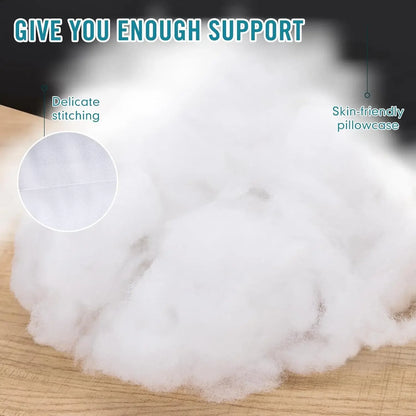 King Size Bed Pillows for Sleeping 4 Pack,Luxury Hotel Pillows,Comfortable and Supportive,Machine Washable,Suitable for Stomach