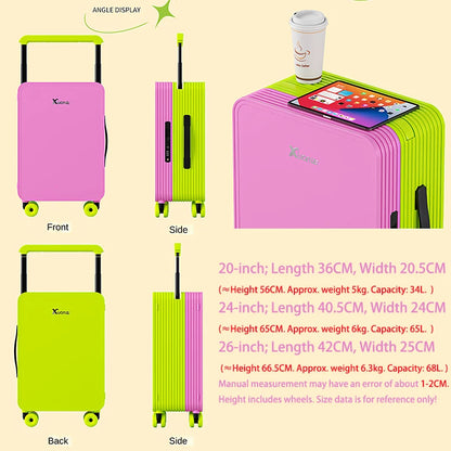 2026 New Centered Wide-Rod 20-Inch Carry-on Bag with Password Lock