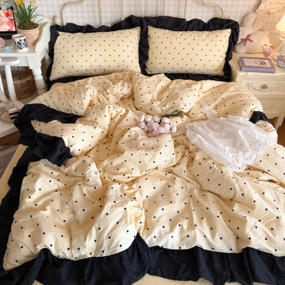 Stripe Bedding Comforter Set with Pillowcase bed sheet Single Full Size Bed Linen Duvet Cover Set Queen/King Double Single Bed
