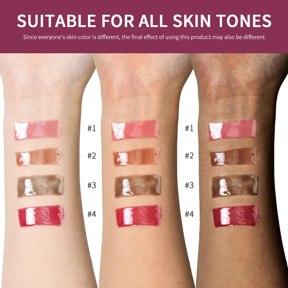 10ml Lip Glaze Moisturizing Jelly Lip Enrichment Oil Lasting Water Light Glass Lip Plump Oil Remove Line Lip Protection Serum