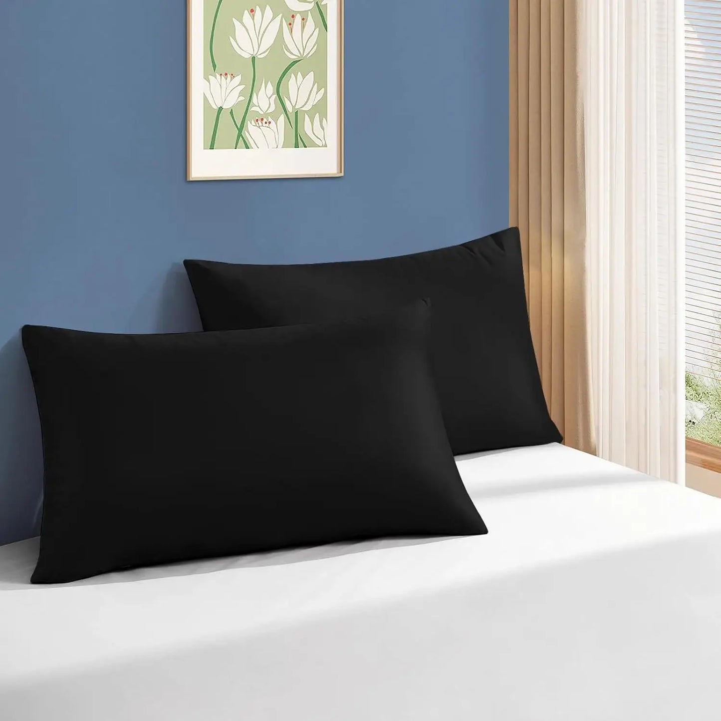 King Size Bed Pillows for Sleeping 4 Pack,Luxury Hotel Pillows,Comfortable and Supportive,Machine Washable,Suitable for Stomach