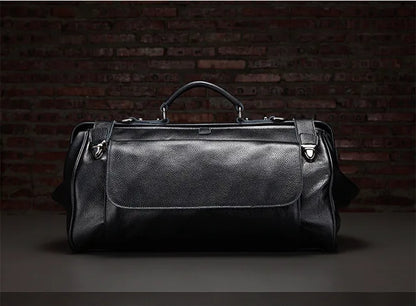 Vintage 100% Genuine Leather Duffel Bag Travel Luggage Bag Doctor Overnight Bag Designer Shoulder Messenger Bag Tote Handbag