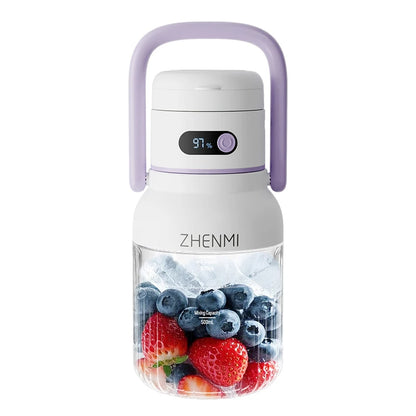 Holidays and Birthdays Blender for Shakes & Smoothies! ZHENMI BPA-Free Cordless Blender, 33oz, Ice Crushing, USB Rechargeable,