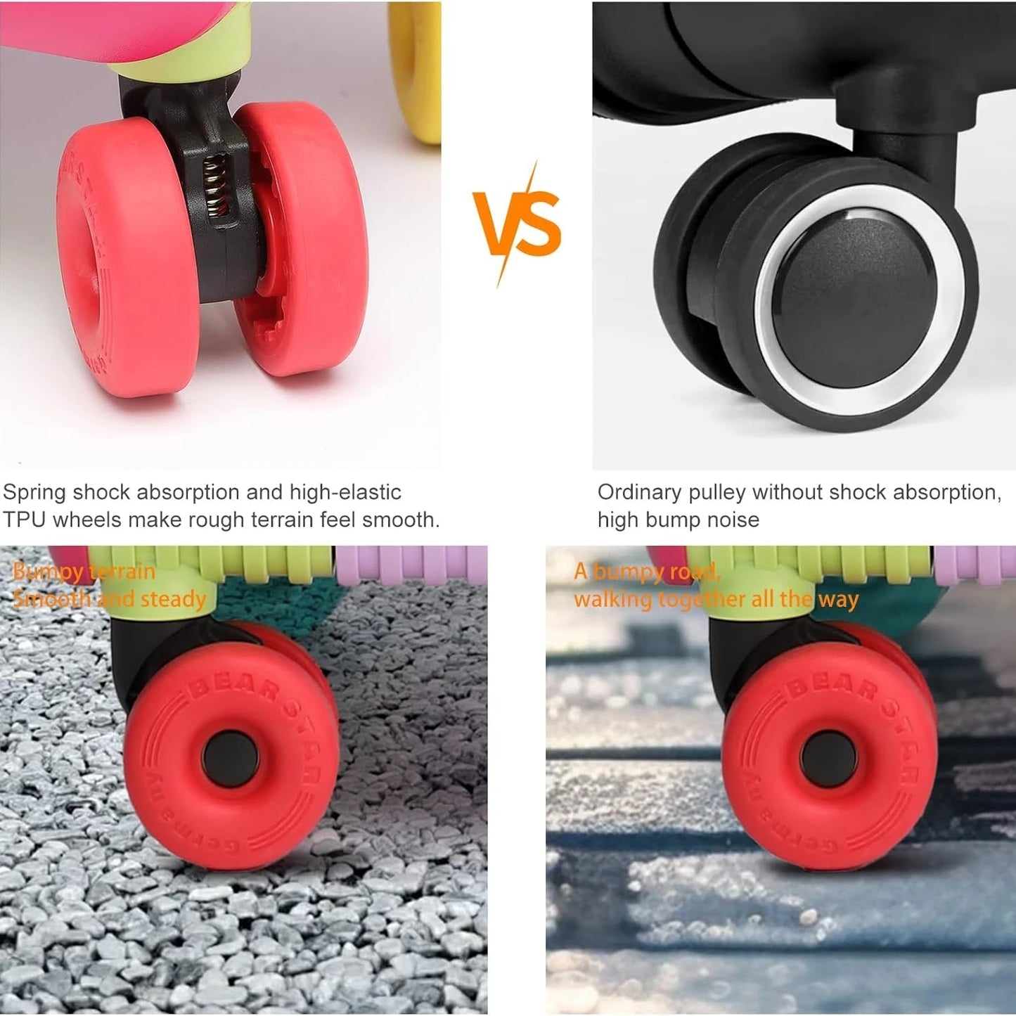 Multi-color Dopamine Fashion Suitcase Zipperless Travel Suitcase