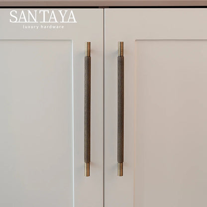 Santaya Brass Diamond-cut Cross Knurl Pattern Antique Kitchen Cabinet Handles Wardrobe Pull T-bar Knobs