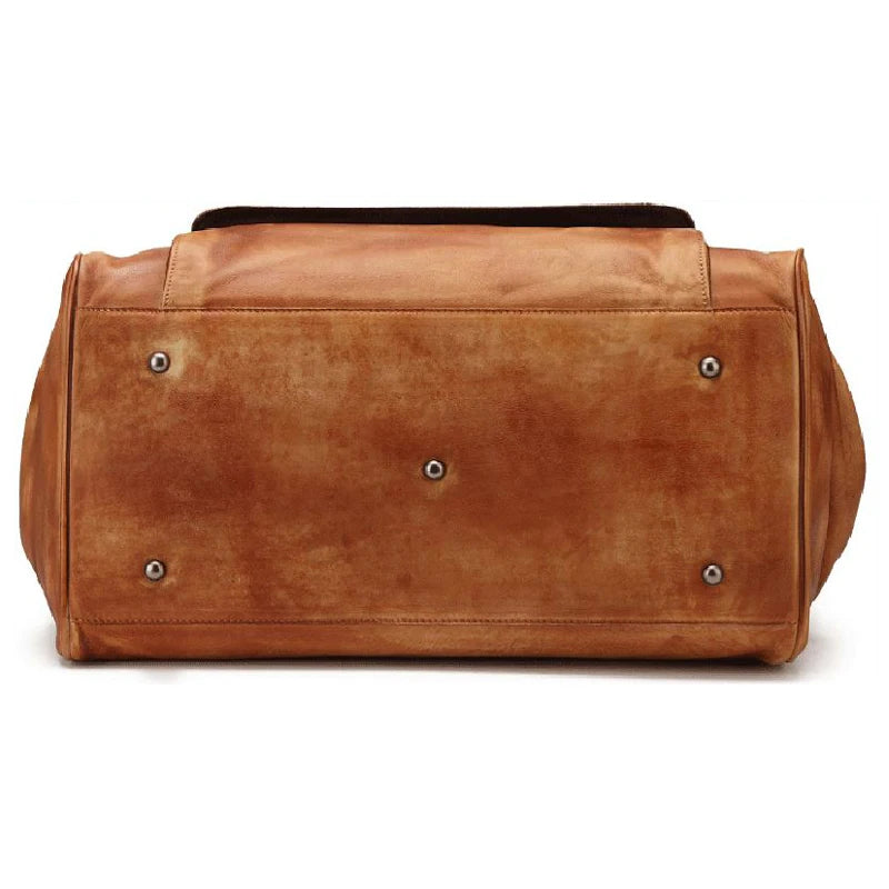 Vintage 100% Genuine Leather Duffel Bag Travel Luggage Bag Doctor Overnight Bag Designer Shoulder Messenger Bag Tote Handbag