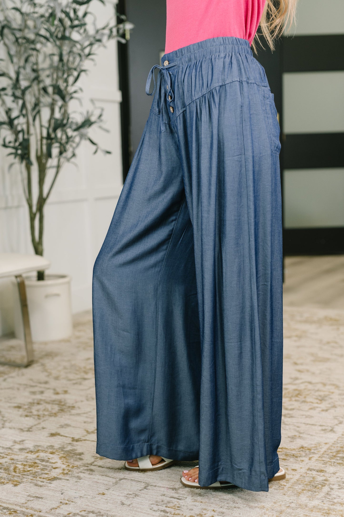 Stroll With a Friend Wide Leg Bottoms