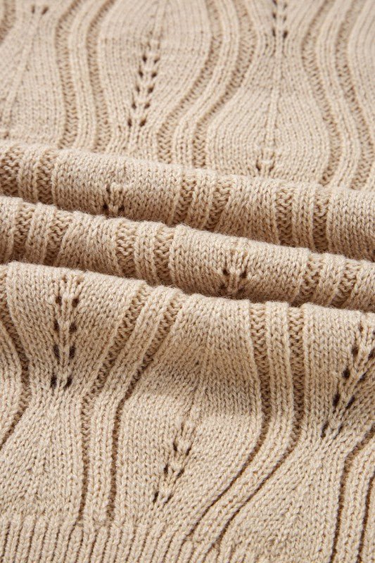 Abigail Lace Patchwork Sleeve Sweater - Blu Lotus Boutique