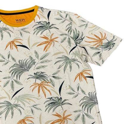 Allover Print Short Sleeve Tshirt - Blu Lotus Boutique
