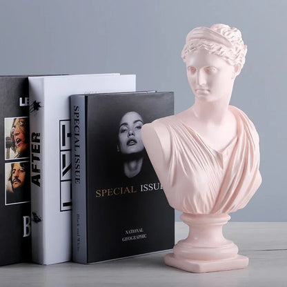 Ancient Greece European Resin David Venus Head Statuees Decoration Home Livingroom Goddess Sculpture Figurin Office Desktop - Blu Lotus Boutique