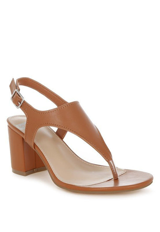 Ann Real Leather Thong Toe Sandals - Blu Lotus Boutique