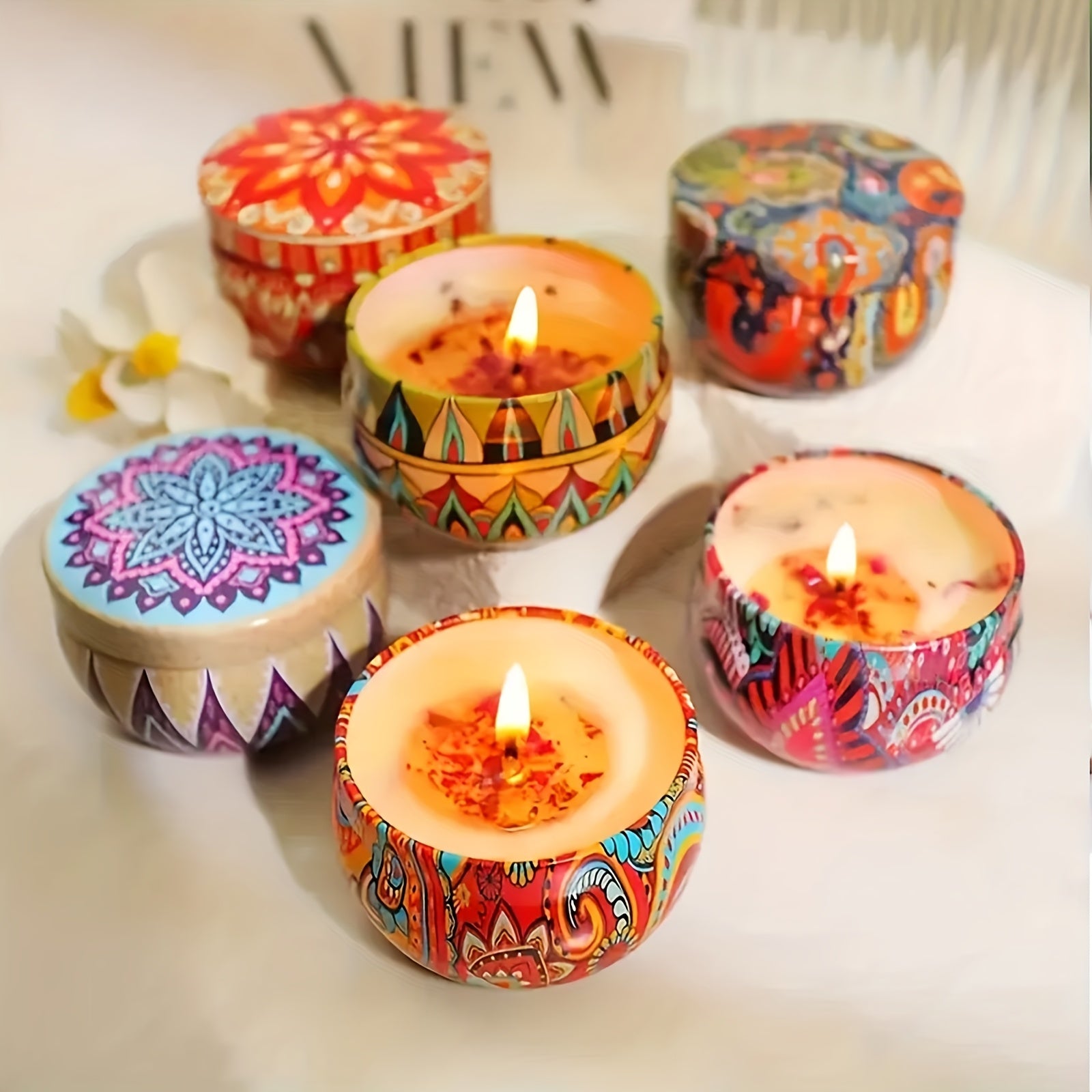 Aromatherapy Bliss 4 Natural Soy Wax Scented Candle Gift Set - Blu Lotus Boutique