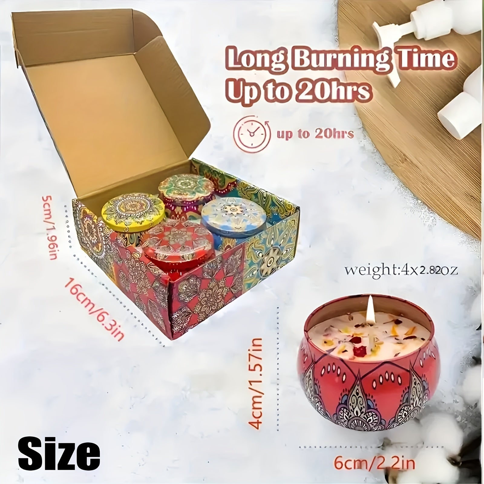 Aromatherapy Bliss 4 Natural Soy Wax Scented Candle Gift Set - Blu Lotus Boutique