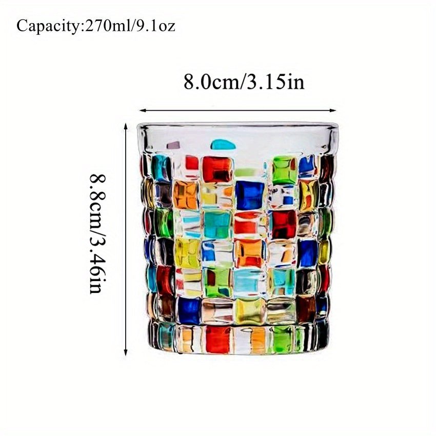 Artistic HandPainted Tumblers Vibrant Glassware Set - Blu Lotus Boutique