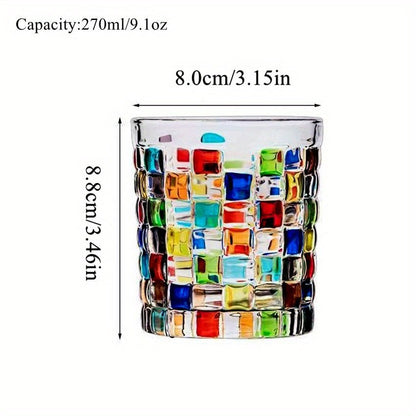 Artistic HandPainted Tumblers Vibrant Glassware Set - Blu Lotus Boutique