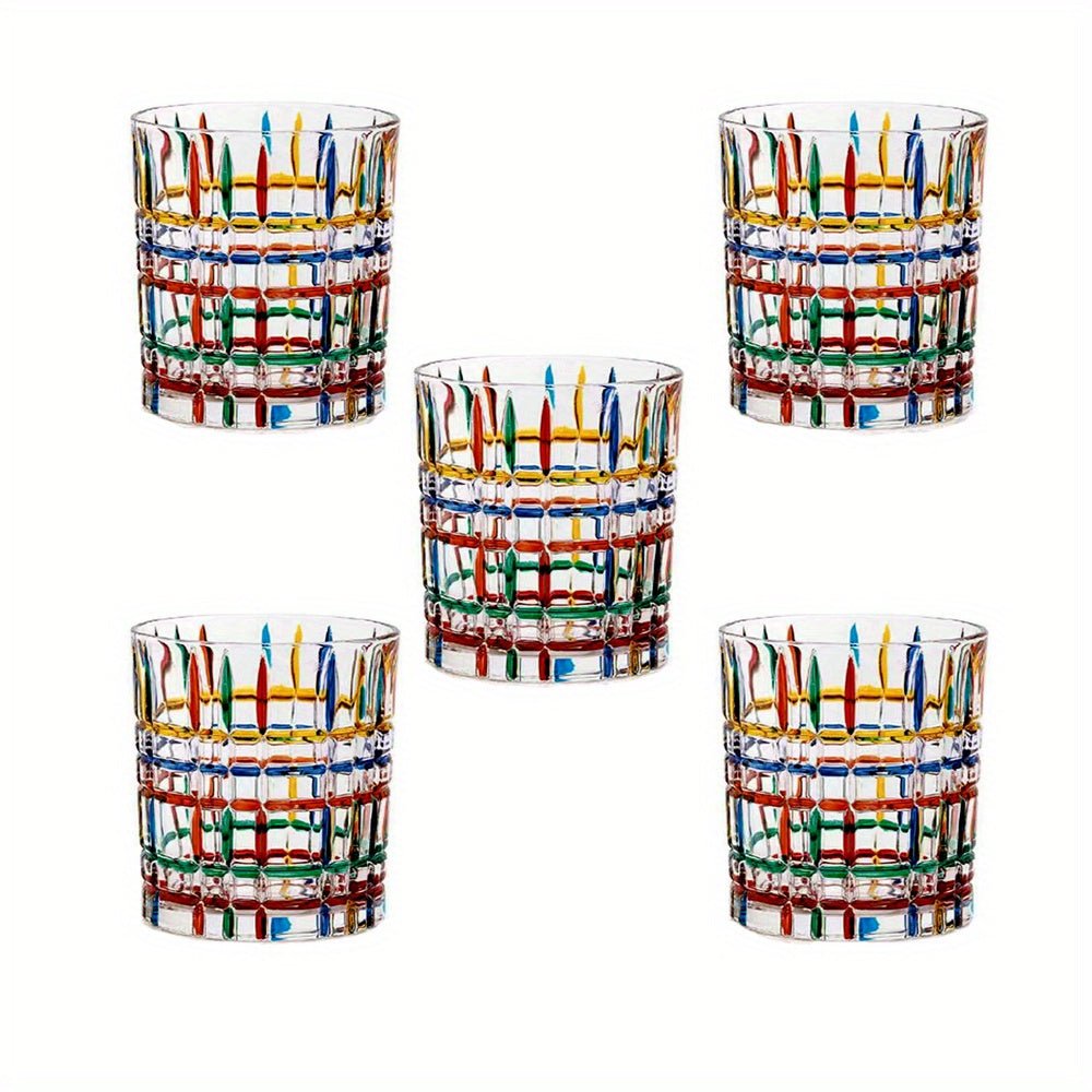 Artistic HandPainted Tumblers Vibrant Glassware Set - Blu Lotus Boutique