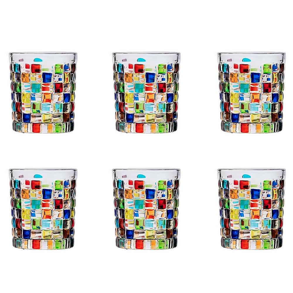 Artistic HandPainted Tumblers Vibrant Glassware Set - Blu Lotus Boutique