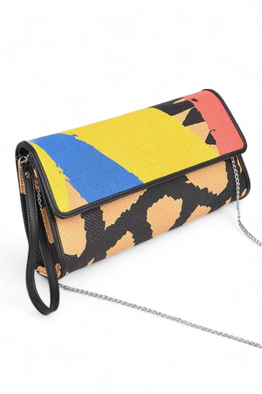 Artsy Printed Wristlet Clutch - Blu Lotus Boutique