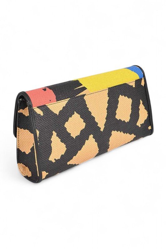 Artsy Printed Wristlet Clutch - Blu Lotus Boutique