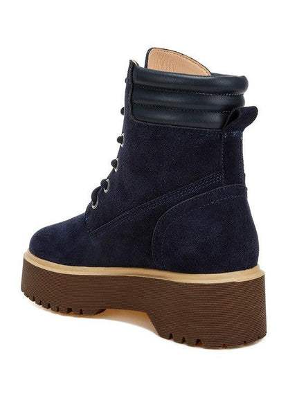 Parula High Ankle Suede Boots - Blu Lotus Boutique