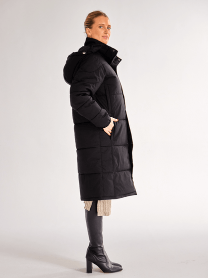 Longline Padded Coat - Blu Lotus Boutique