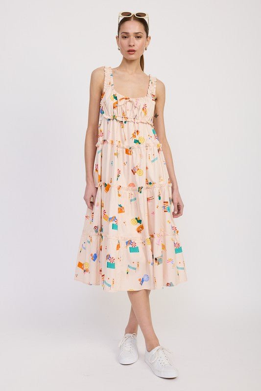 BABYDOLL POPLIN MAXI DRESS - Blu Lotus Boutique