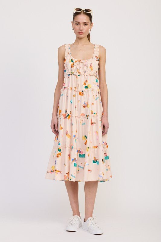 BABYDOLL POPLIN MAXI DRESS - Blu Lotus Boutique