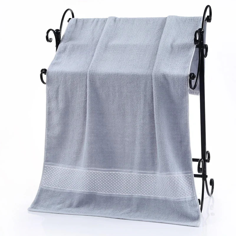 Bath Towel Washcloth Cotton Towel Solid Color Soft Absorbent Towels Multipurpose Use For Hotel Bathroom - Blu Lotus Boutique