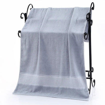 Bath Towel Washcloth Cotton Towel Solid Color Soft Absorbent Towels Multipurpose Use For Hotel Bathroom - Blu Lotus Boutique
