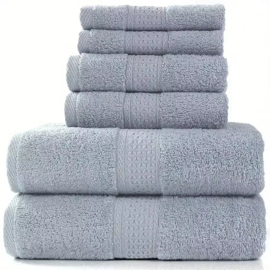 Bath Towel Washcloth Cotton Towel Solid Color Soft Absorbent Towels Multipurpose Use For Hotel Bathroom - Blu Lotus Boutique