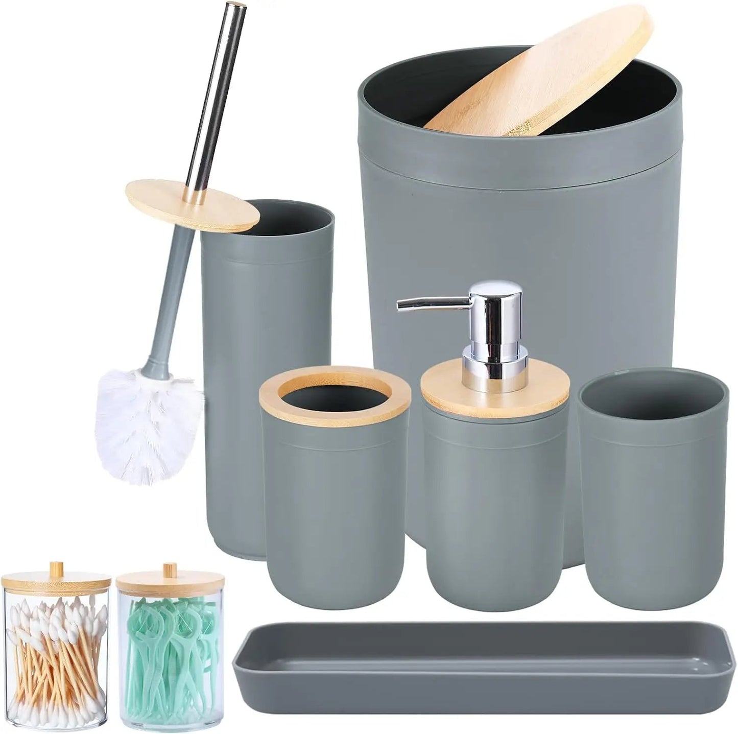 Bathroom Accessories Green Bathroom Sets with Shower Curtain and Rug, Green Ombre Waterproof Shower Curtain - Blu Lotus Boutique