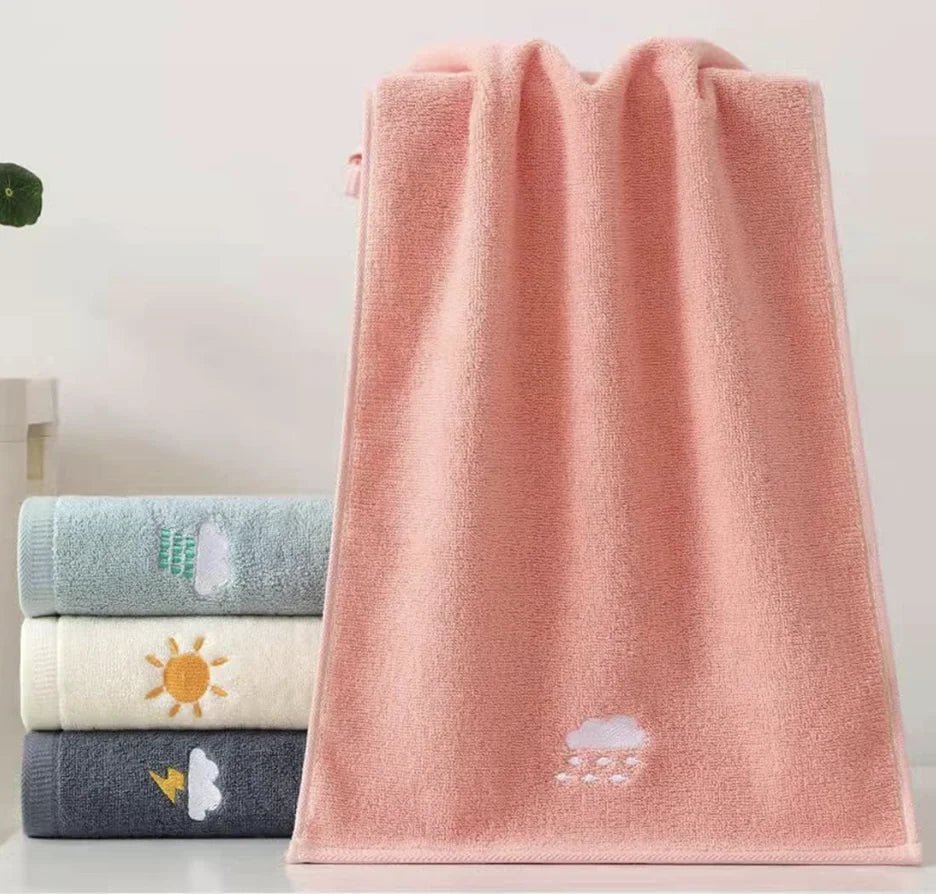 Bathroom Hand Towels Set of 4, Hand Towel Soft Cotton Towel Highly Absorbent Hand Towel, Hand Towels for Bath, Hand, Face, Gym a - Blu Lotus Boutique