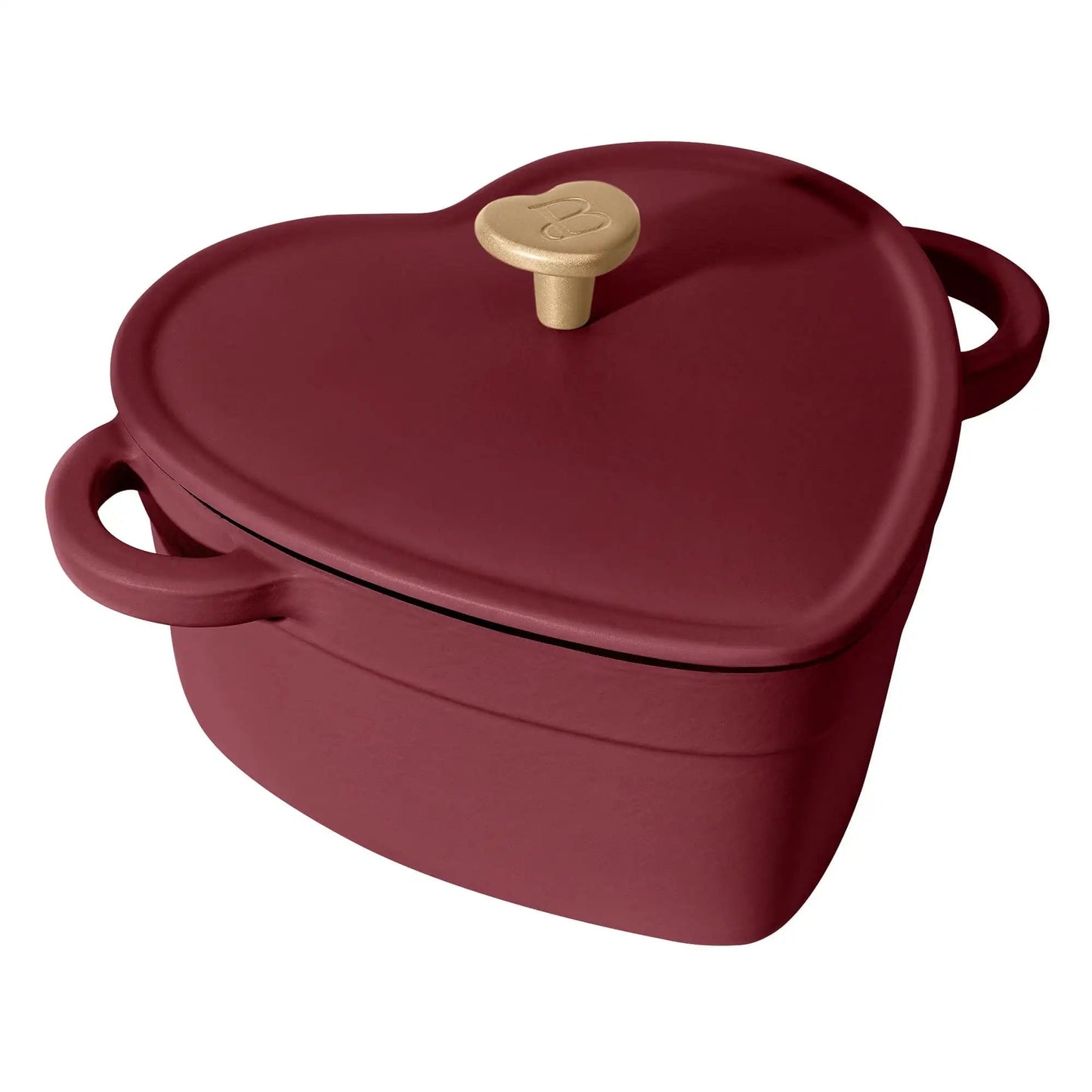 Beautiful by Drew Barrymore 2qt Heart Cast Iron Dutch Oven, Black Sesame - Blu Lotus Boutique