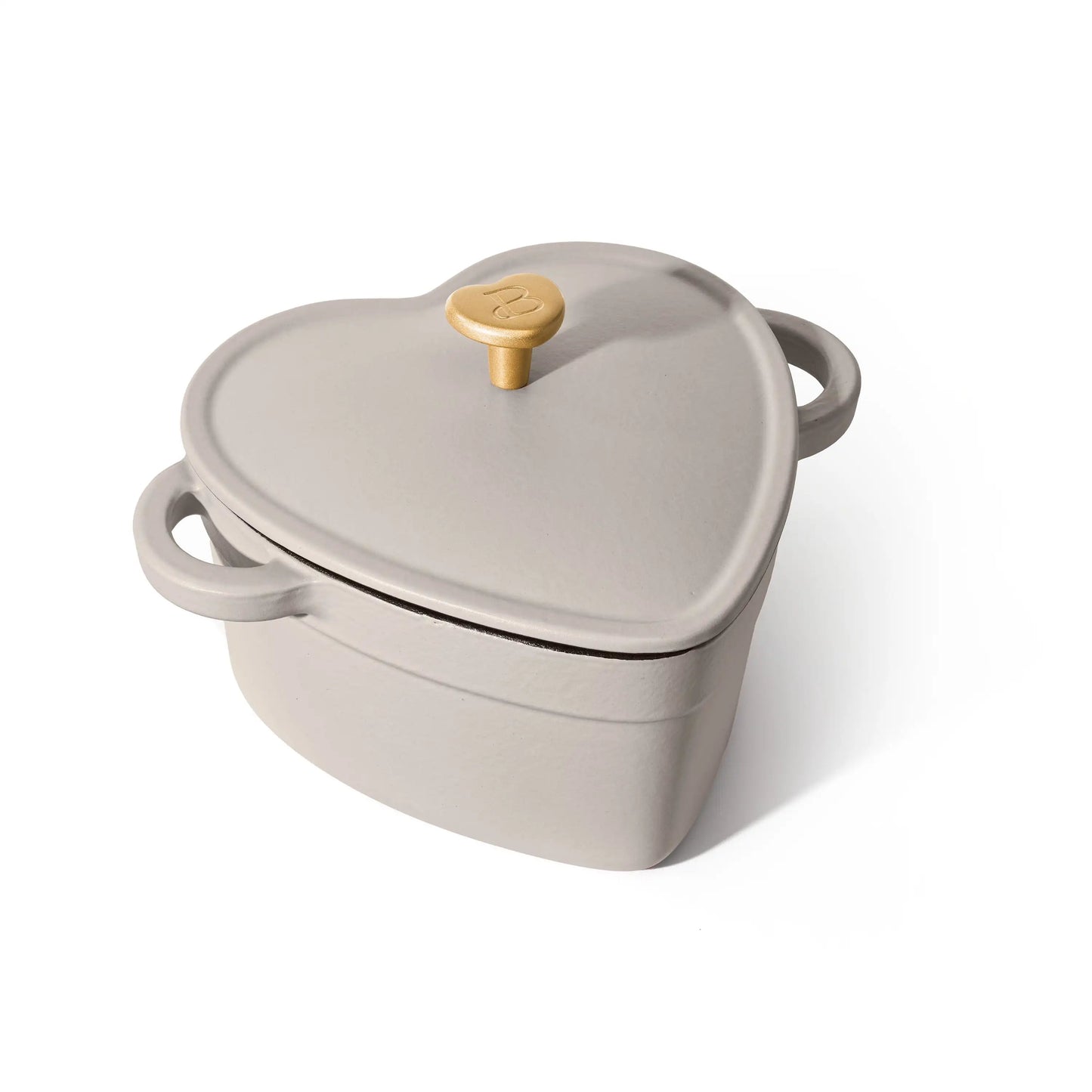 Beautiful by Drew Barrymore 2qt Heart Cast Iron Dutch Oven, Black Sesame - Blu Lotus Boutique