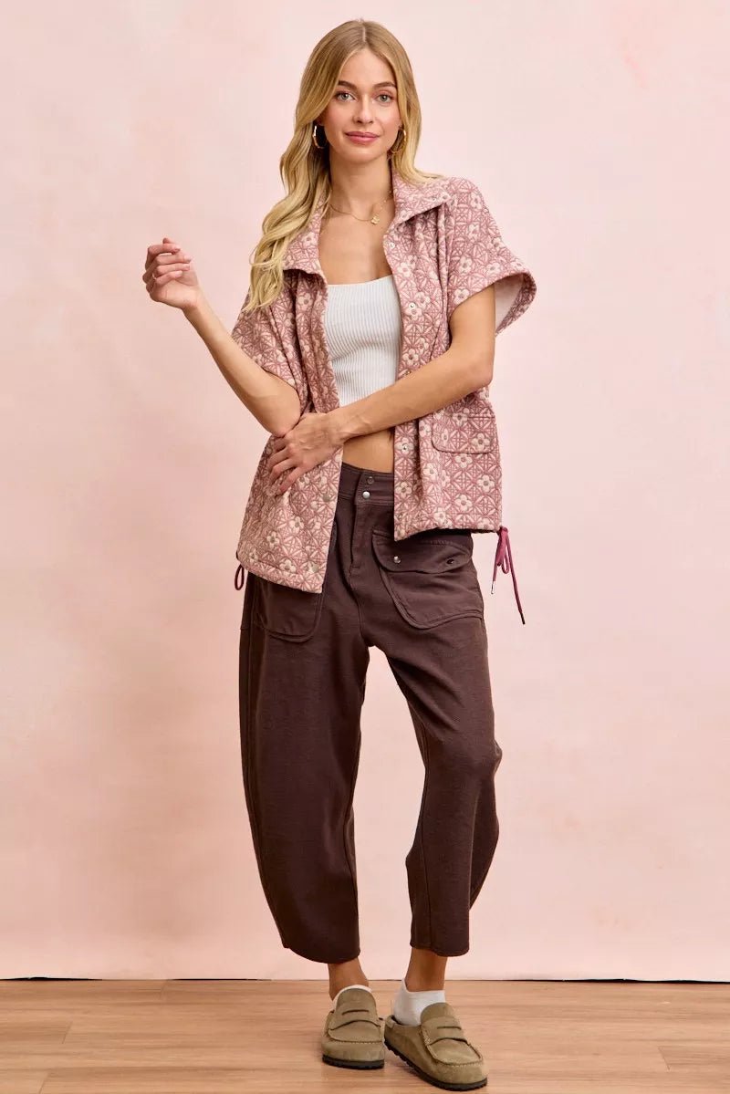 BiBi Washed Terry Pants with Pockets - Blu Lotus Boutique