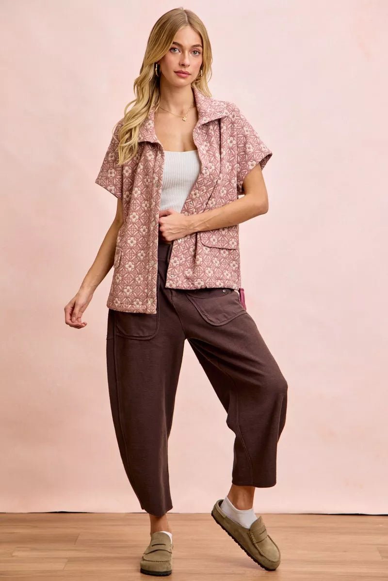 BiBi Washed Terry Pants with Pockets - Blu Lotus Boutique