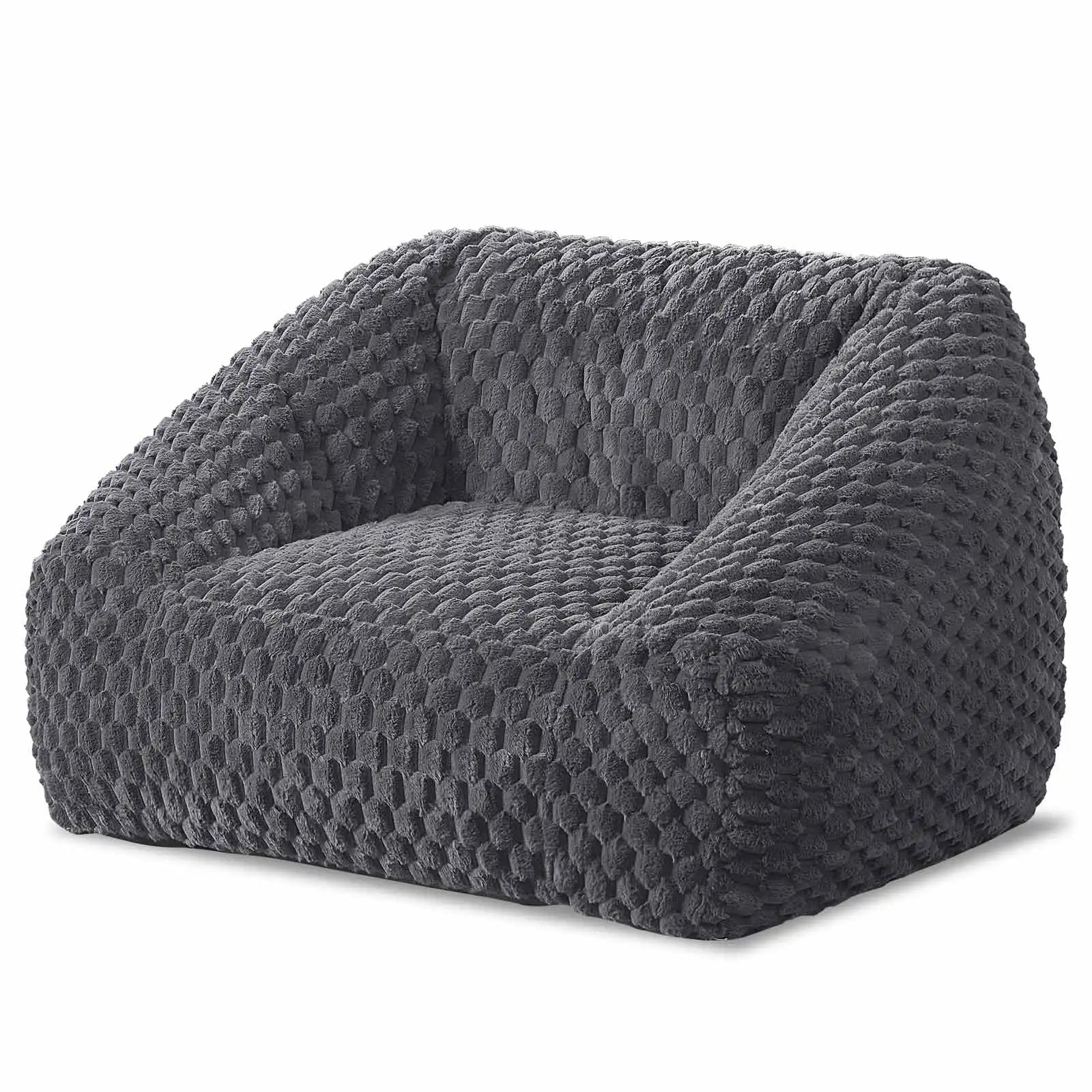 Big Bean Bag Chair with Filling Included - Large Memory Foam Sofa for Adults and Teens, Soft Couch for Living Room Bedroom - Blu Lotus Boutique