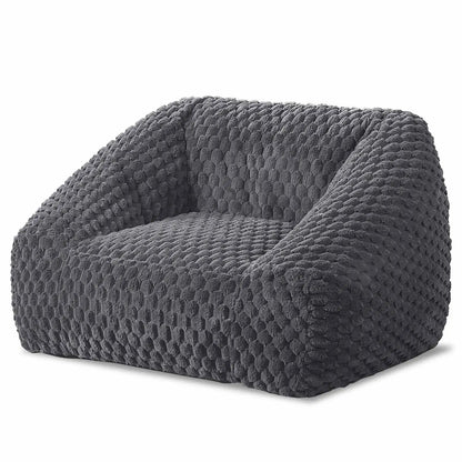 Big Bean Bag Chair with Filling Included - Large Memory Foam Sofa for Adults and Teens, Soft Couch for Living Room Bedroom - Blu Lotus Boutique