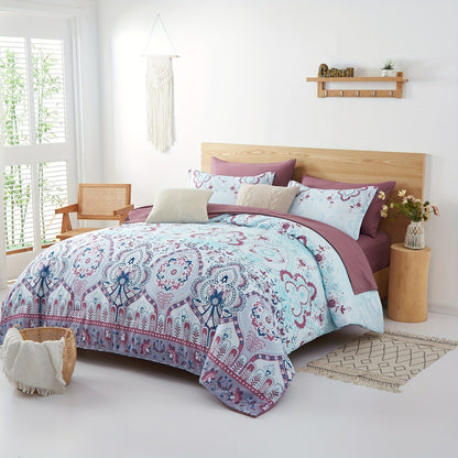 Bohemian Bedding Set Cozy Microfiber for All Seasons - Blu Lotus Boutique