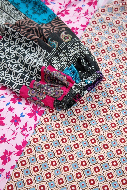 Boho Floral Patchwork Bubble Sleeve Blouse - Blu Lotus Boutique