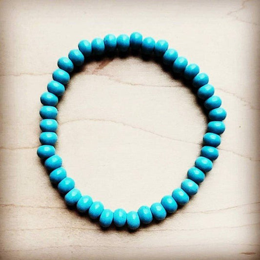 Bracelet Bar - Blue Turquoise Stackable Bracelet - Blu Lotus Boutique