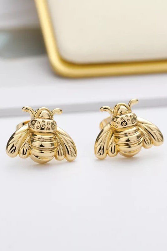 Bumble Bee Stud Earrings - Blu Lotus Boutique