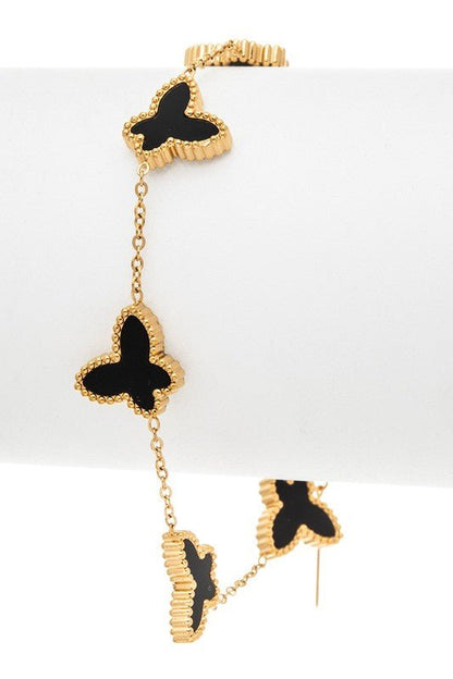 Butterfly Stainless Steel Bracelet - Blu Lotus Boutique